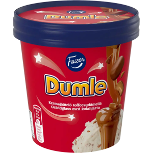 Fazer Dumle kermajäätelö toffeesydämellä 300g/425ml Fazer Dumle kermajäätelö toffeesydämellä 300g/425ml