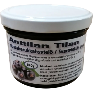 Anttilan Tila n mustaherukkahyytelö 240g Anttilan Tila n mustaherukkahyytelö 240g