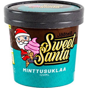 Sweet Santa Minttusuklaa kermajäätelö 120ml vähälaktoosinen Sweet Santa Minttusuklaa kermajäätelö 120ml vähälaktoosinen