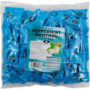 Finnsweet Kurkkupastilli piparminttu-menthol 300g Finnsweet Kurkkupastilli piparminttu-menthol 300g