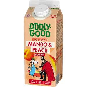 Oddlygood ® vähäsokerinen Soygurt 750 g mango & persikka Oddlygood ® vähäsokerinen Soygurt 750 g mango & persikka