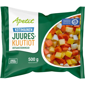 Apetit Kotimainen Juureskuutiot pakaste 500g Apetit Kotimainen Juureskuutiot pakaste 500g