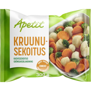 Apetit Kruunusekoitus vihannessekoitus pakaste 300g Apetit Kruunusekoitus vihannessekoitus pakaste 300g