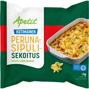 Apetit Kotimainen Peruna-sipulisekoitus pakaste 1kg Apetit Kotimainen Peruna-sipulisekoitus pakaste 1kg