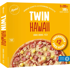 Apetit Twin Hawaii pizza pakaste 2x295g Apetit Twin Hawaii pizza pakaste 2x295g