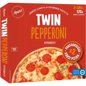 Apetit Twin Pepperoni pizza pakaste 2x285g Apetit Twin Pepperoni pizza pakaste 2x285g
