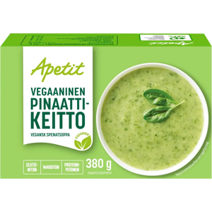 Apetit Vegaaninen pinaattikeitto pakaste 380g Apetit Vegaaninen pinaattikeitto pakaste 380g
