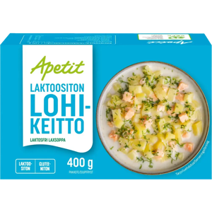 Apetit Laktoositon Lohikeitto pakaste 400g Apetit Laktoositon Lohikeitto pakaste 400g