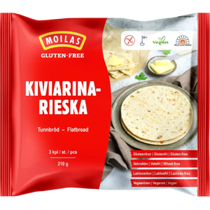 Moilas Gluten-Free Kiviarinarieska 3kpl/210g gluteeniton pakaste Moilas Gluten-Free Kiviarinarieska 3kpl/210g gluteeniton pakaste