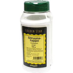 Golden Star Sitruunahappo E330 700g Golden Star Sitruunahappo E330 700g