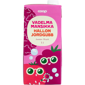Coop vadelma-mansikkajuoma 1l Coop vadelma-mansikkajuoma 1l