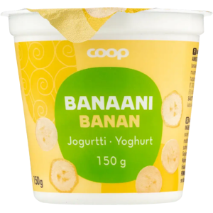 Coop banaanijogurtti 150 g Coop banaanijogurtti 150 g