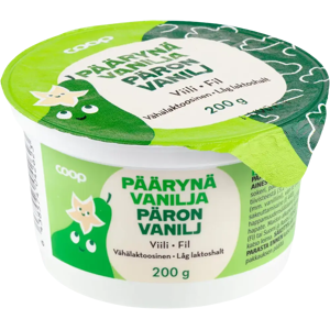 Coop päärynä-vaniljaviili vähälaktoosinen 200 g Coop päärynä-vaniljaviili vähälaktoosinen 200 g