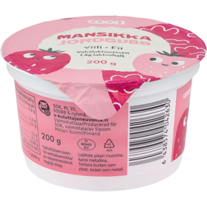 Coop mansikkaviili vähälaktoosinen 200 g Coop mansikkaviili vähälaktoosinen 200 g