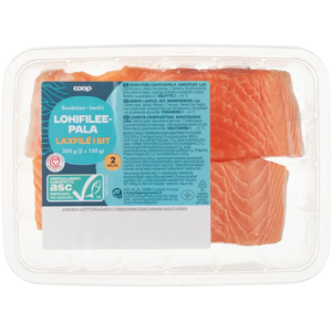 Coop Ruodoton lohifileepala ASC 300g (2 x 150 g) Coop Ruodoton lohifileepala ASC 300g (2 x 150 g)