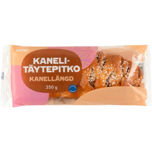 Coop Kanelitäytepitko 350 g kanelitäytteinen pullapitko Coop Kanelitäytepitko 350 g kanelitäytteinen pullapitko