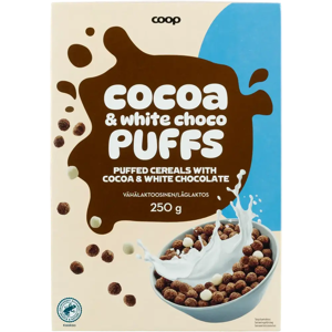 Coop kaakao-valkosuklaamurot 250 g Coop kaakao-valkosuklaamurot 250 g