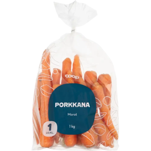 Coop porkkana 1 kg Coop porkkana 1 kg