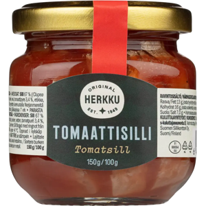 Herkku tomaattisilli 150g/100g Herkku tomaattisilli 150g/100g