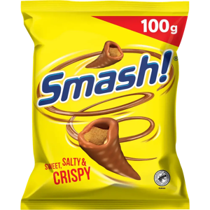Smash ! maitosuklaa maissisnacks 100g Smash ! maitosuklaa maissisnacks 100g