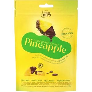 Fruit dips Chocolate Dipped Pineapple 100g Fruit dips Chocolate Dipped Pineapple 100g