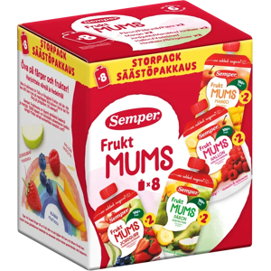 Semper Fruktmums 8x110g säästöpakkaus 6 kk Semper Fruktmums 8x110g säästöpakkaus 6 kk