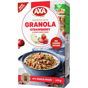 AXA Granola Mansikka & Auringonkukansiemenet 475g AXA Granola Mansikka & Auringonkukansiemenet 475g