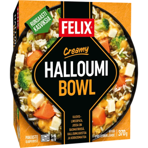 Felix creamy halloumi bowl pakasteateria 370g Felix creamy halloumi bowl pakasteateria 370g