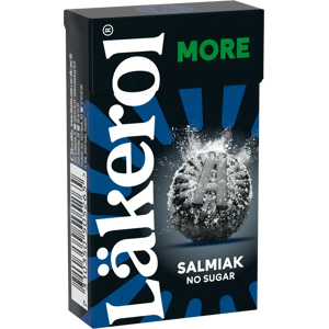 Läkerol More Salmiak sokeriton pastilli 30g Läkerol More Salmiak sokeriton pastilli 30g
