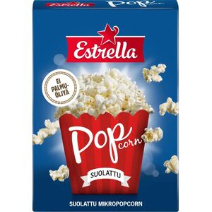 Estrella Micropopcorn 3-pack suolattu 240g Estrella Micropopcorn 3-pack suolattu 240g
