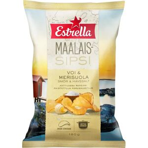 Estrella Maalaissipsi voi & merisuola 180g Estrella Maalaissipsi voi & merisuola 180g