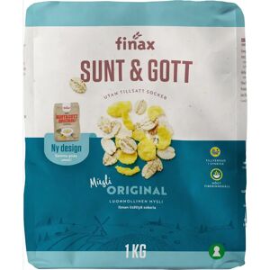 Finax Sunt & Gott Original aito mysli ilman lisättyä sokeria 1 kg Finax Sunt & Gott Original aito mysli ilman lisättyä sokeria 1 kg