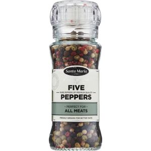 Santa Maria - Five Peppers - Viiden pippurin sekoitus - Pippurimylly Santa Maria - Five Peppers - Viiden pippurin sekoitus - Pippurimylly