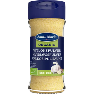 Santa Maria Valkosipulijauhe Luomu, purkki 46g Santa Maria Valkosipulijauhe Luomu, purkki 46g