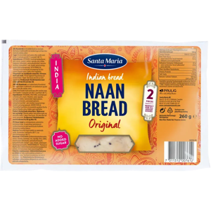 Santa Maria Naan Bread Original Naanleipä 260g Santa Maria Naan Bread Original Naanleipä 260g