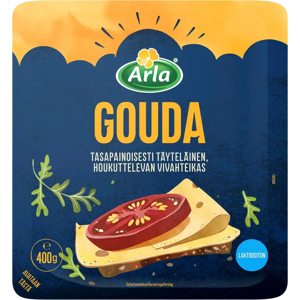 Arla Tolkuttomat Juustot Arla Gouda viipale 400g Arla Tolkuttomat Juustot Arla Gouda viipale 400g
