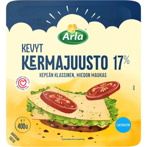Arla Tolkuttomat Juustot Arla Kermajuusto 17% 400g viipale Arla Tolkuttomat Juustot Arla Kermajuusto 17% 400g viipale