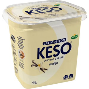 Arla Keso 450 g laktoositon raejuusto vanilja Arla Keso 450 g laktoositon raejuusto vanilja