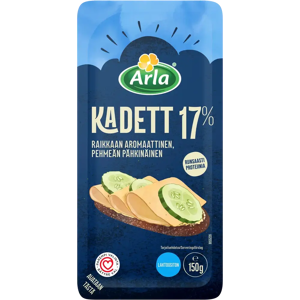 Arla Tolkuttomat Juustot Arla Kadett 17% viipale 150g Arla Tolkuttomat Juustot Arla Kadett 17% viipale 150g