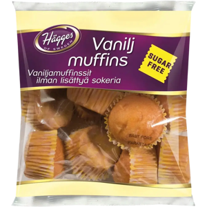 Hägges vaniljamuffinssi sokton 200g Hägges vaniljamuffinssi sokton 200g