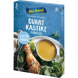 Blå Band Currykastike 3x30g gluteeniton vähälaktoosinen Blå Band Currykastike 3x30g gluteeniton vähälaktoosinen