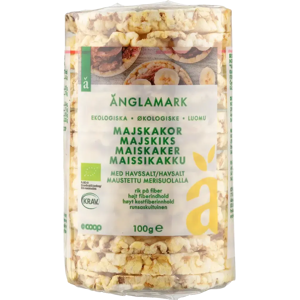 Änglamark maissikakku merisuolalla luomu 100 g Änglamark maissikakku merisuolalla luomu 100 g