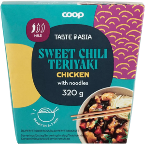 Coop Taste of Asia Sweet Chili Teriyaki Chicken ateria 320 g pakaste Coop Taste of Asia Sweet Chili Teriyaki Chicken ateria 320 g pakaste