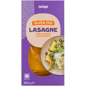 Coop lasagnelevy maissista ja riisistä gluteeniton 250 g Coop lasagnelevy maissista ja riisistä gluteeniton 250 g