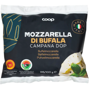 Coop mozzarella Di Bufala 195/100 g Coop mozzarella Di Bufala 195/100 g