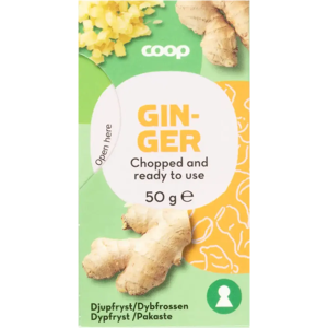 Coop hienonnettu inkivääri 50 g pakaste Coop hienonnettu inkivääri 50 g pakaste