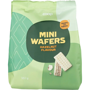 Coop vohvelit hasselpähkinä 180 g Coop vohvelit hasselpähkinä 180 g