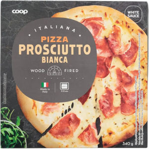 Coop Pizza Prosciutto Bianca 340 g pakaste Coop Pizza Prosciutto Bianca 340 g pakaste