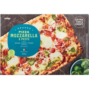 Coop Pizza Grande Mozzarella & Pesto 605 g pakaste Coop Pizza Grande Mozzarella & Pesto 605 g pakaste