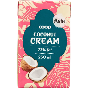Coop Asia kookoskerma 250 ml Coop Asia kookoskerma 250 ml